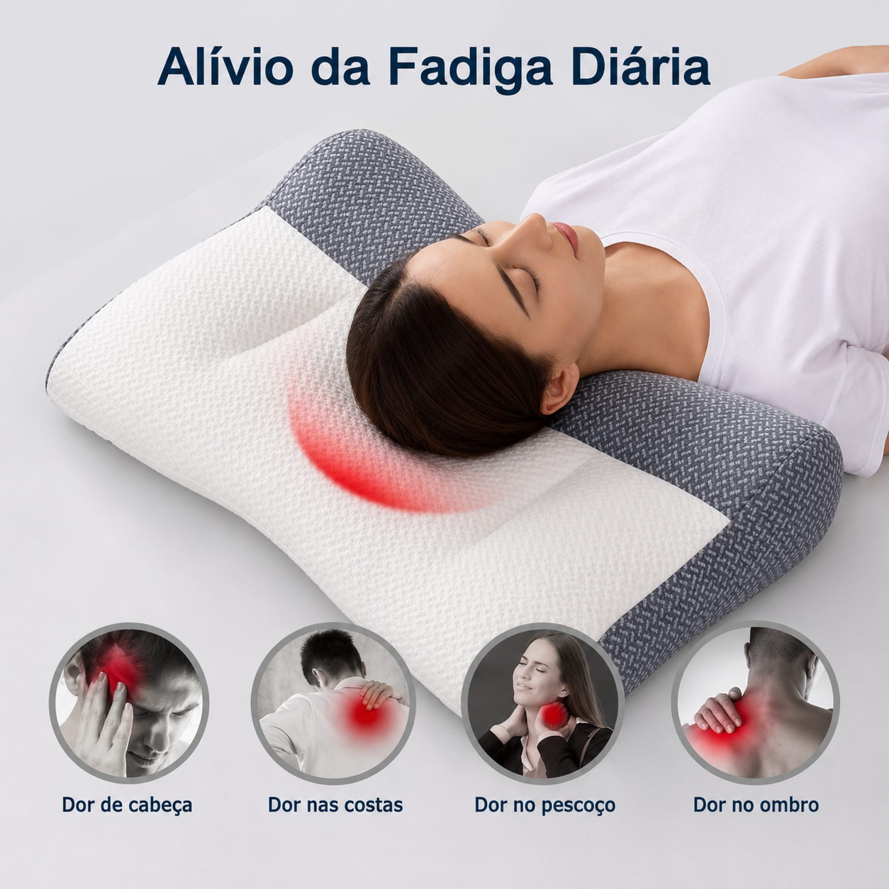 Viora SleepCloud™ | Almofada Ergonómica Antiestresse