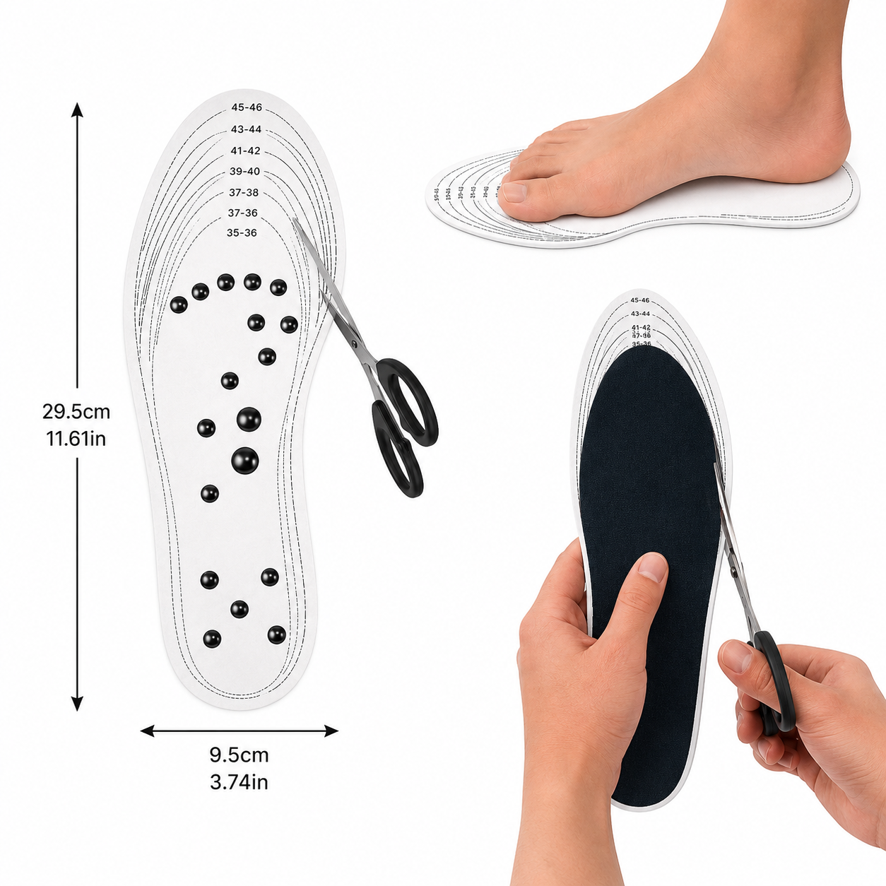 Viora ReflexStep™ | Palmilhas Magnéticas de Massagem