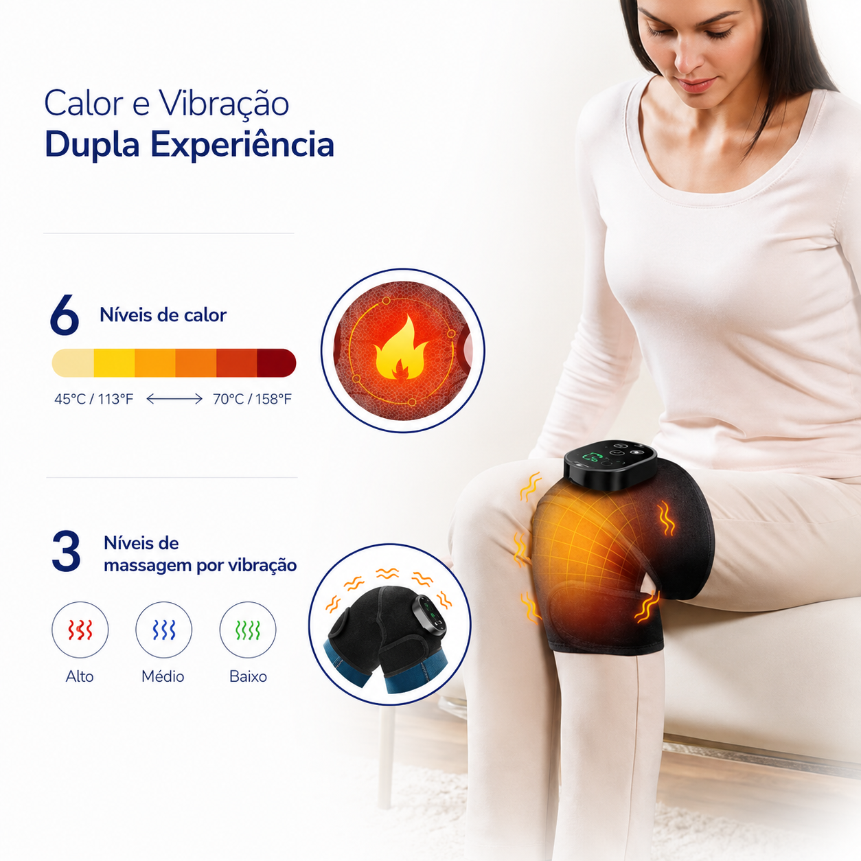 Joelheira de Massagem Térmica VIORA Thermo