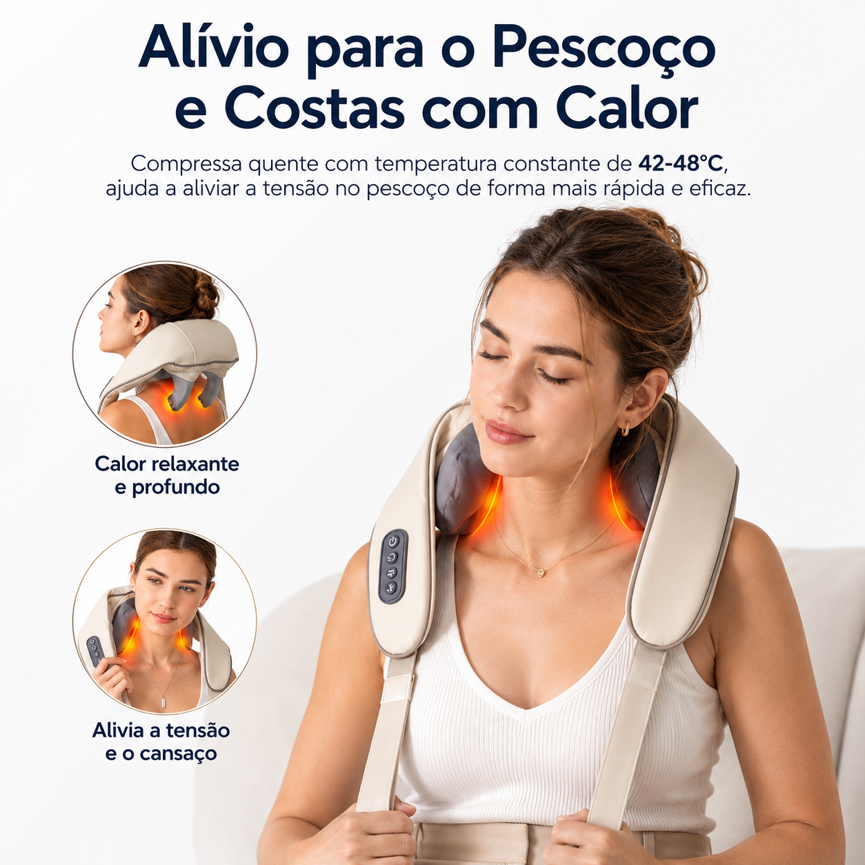 Viora NeckRelax™ | Massageador 5D para Pescoço e Ombros
