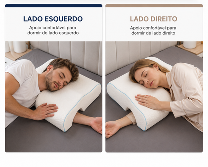 Viora CoupleRest™ | Almofada Ergonómica para Casais