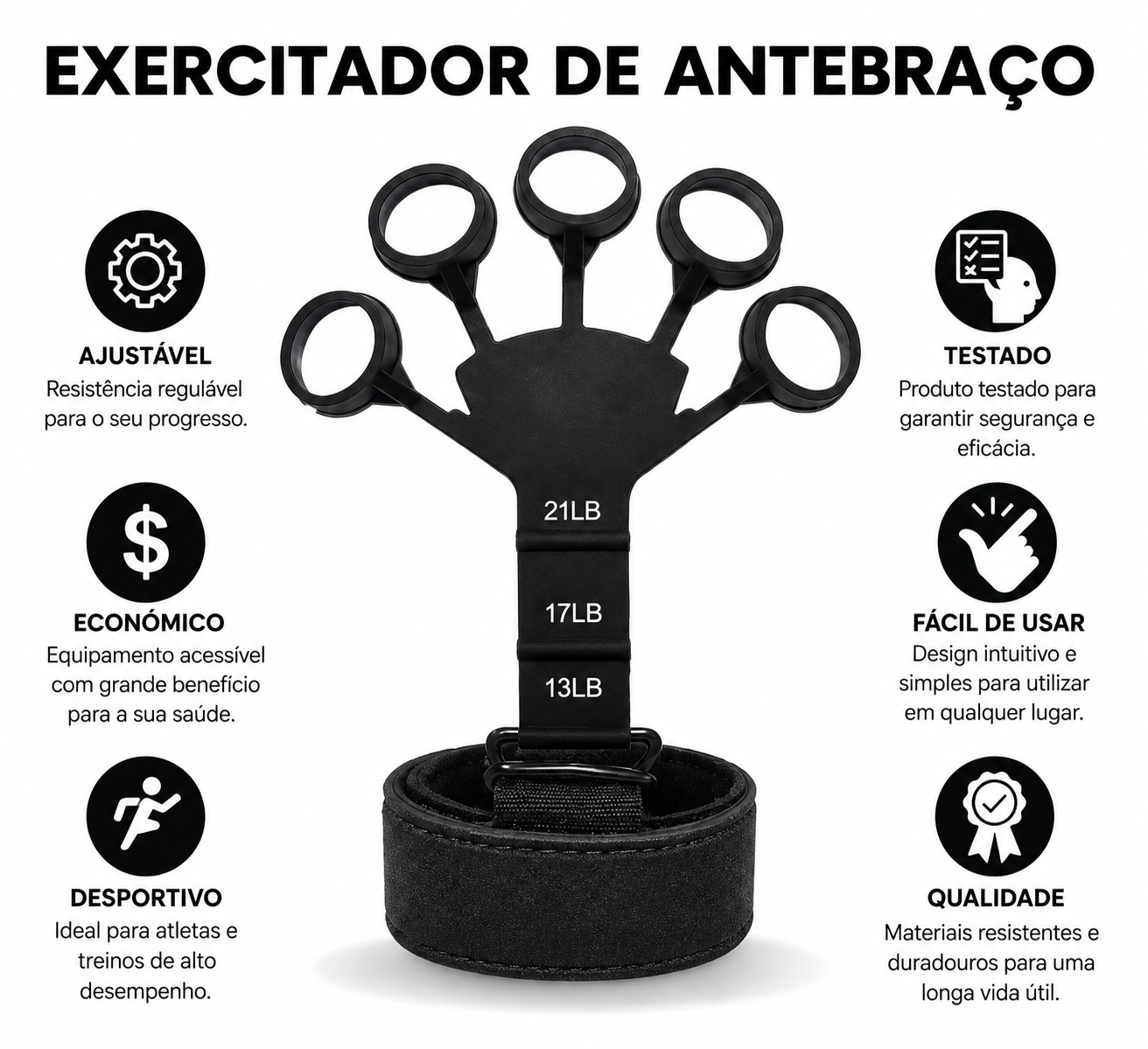 Viora GripForce™ | Treinador de Força para Dedos