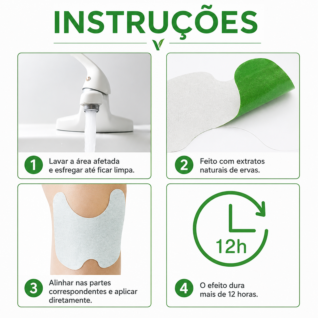 Pensos de Alívio para o Joelho VIORA Relief